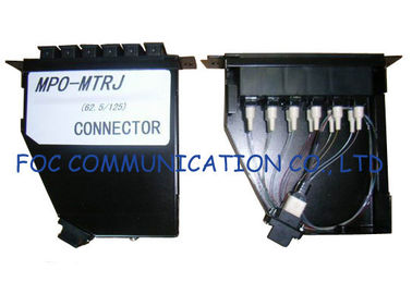 الألياف البصرية لوحة التصحيح لقطاع الاتصالات / MPO كاسيت كاملة محملة MTRJ أسلاك التوصيل المصنوعة