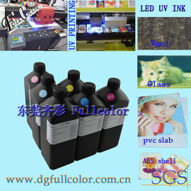عال لون كثافة uv يقود حبر قابل للشفاء ل Epson DX5 طابعة رأس uv يطبع