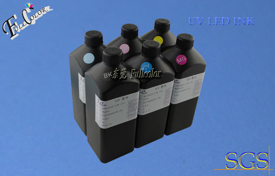 8 لون uv يقود حبر قابل للشفاء ل Epson Pro7800 يوسع شكل led طابعة حبر uv يطبع