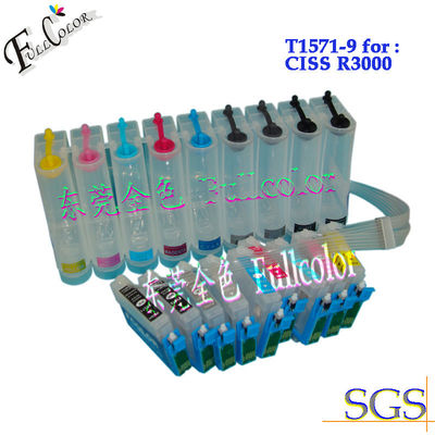 فرّغت/تماما Epson T1571 - T1579 CISS مستمرّ حبر إمداد تموين نظام مستمرّ 9 لون