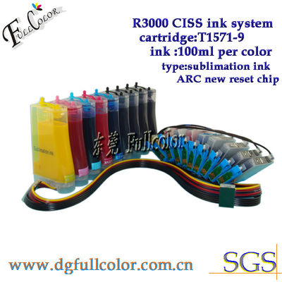 فرّغت/تماما Epson T1571 - T1579 CISS مستمرّ حبر إمداد تموين نظام مستمرّ 9 لون
