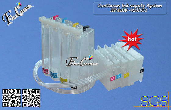 HP950 CISS مستمرّ حبر إمداد تموين نظام ل Officejet مناصر 8100 طابعة CISS
